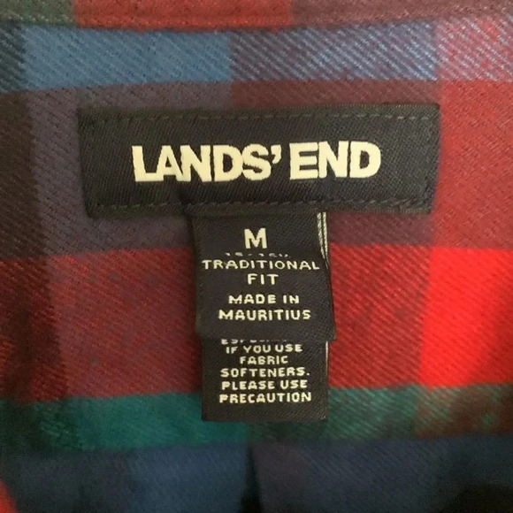 Lands’ End flannel button up shirt - Picture 5 of 6